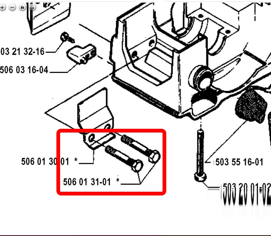 Husqvarna Bolt Part # 506013101